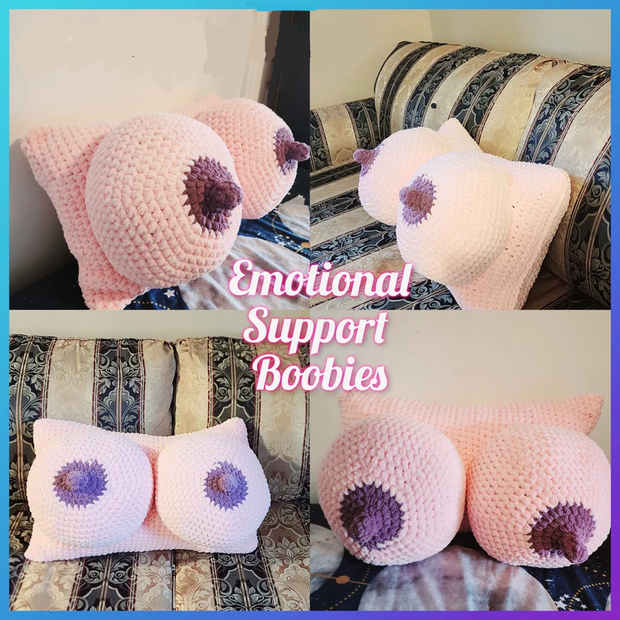 Giant Boobie Pillow crochet pattern