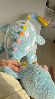 Cuddly Rainbow Monster Dragon pattern