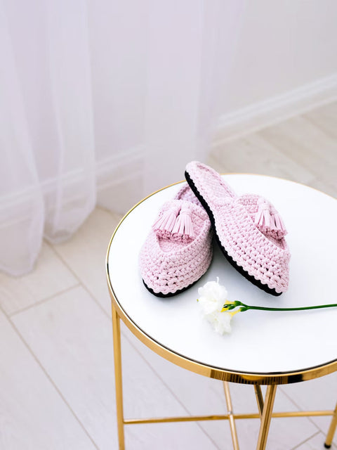 Tassel Mules Crochet Pattern