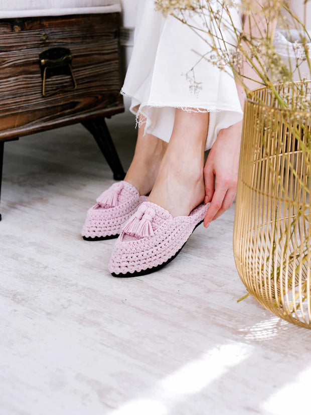 Tassel Mules Crochet Pattern