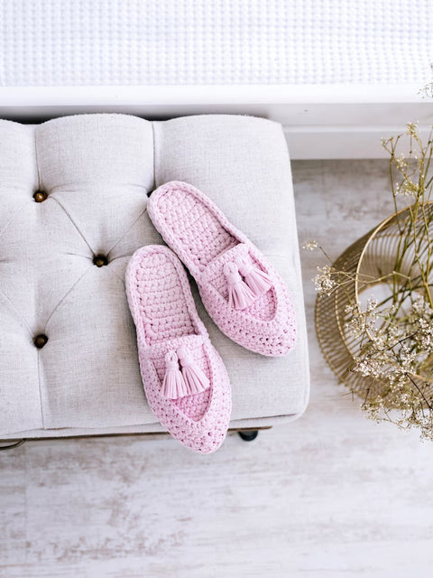 Tassel Mules Crochet Pattern