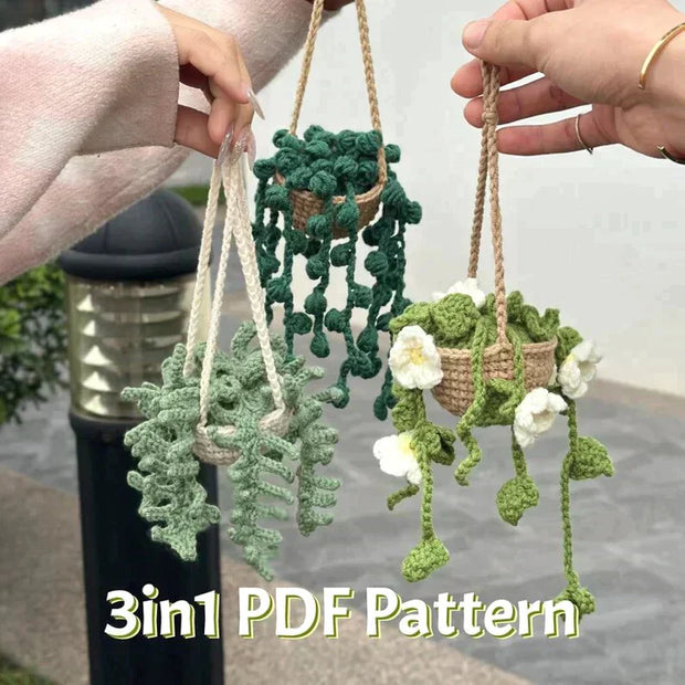 Car hanging plant- crochet pattern