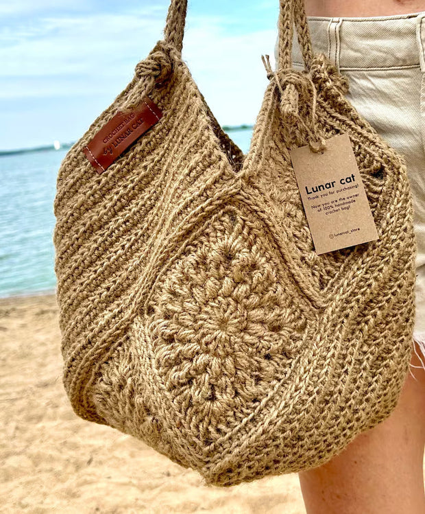 Summer Granny Square Bag crochet pattern