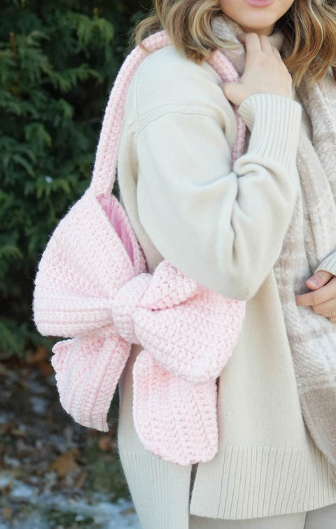 Bow Bag with tails Crochet Pattern