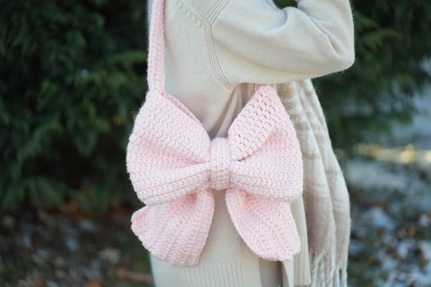 Bow Bag with tails Crochet Pattern