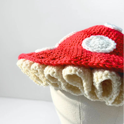 Mushroom beach Hat crochet pattern